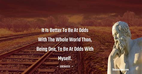 At odds with yourself .